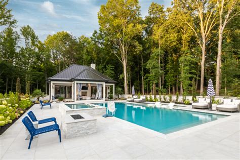 Before And After Tranquil Outdoor Living Spaces With A Pool Decorilla