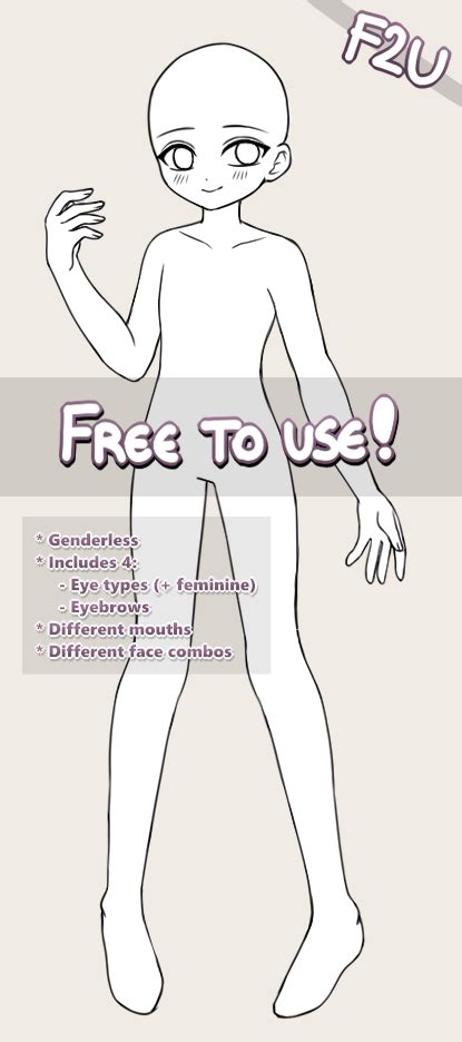 FREE TO USE Fullbody Base By Sekuchi On DeviantArt