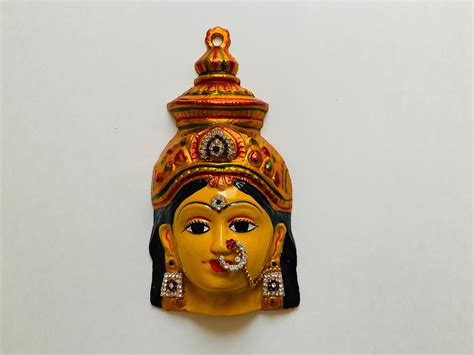 Varalakshmi Face Lakshmi Festival Gowri Face Navarathri Etsy