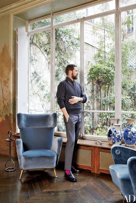 Fashion Designer Stefano Pilatis Home In Paris Celebrity Houses