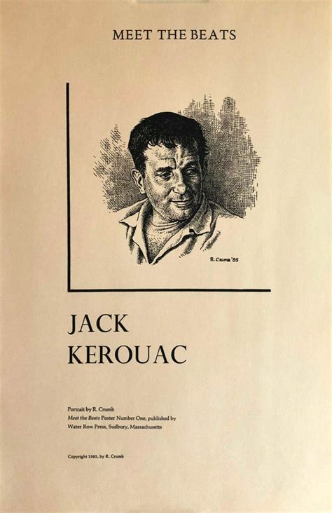 R Crumb Jack Kerouac Poster The Beat Museum