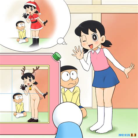 Mochi Iri Kinchaku Doraemon Character Minamoto Shizuka Nobi Nobita