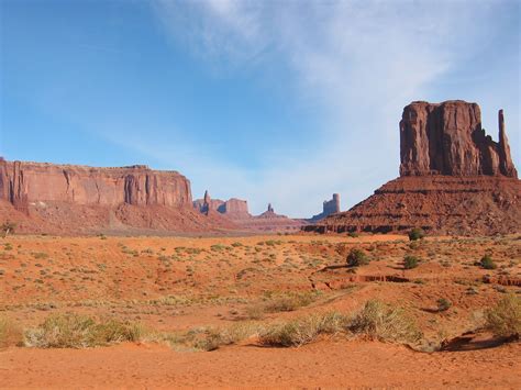 Monument Valley Rock Formations In Desert Usa Utah Free Image Download