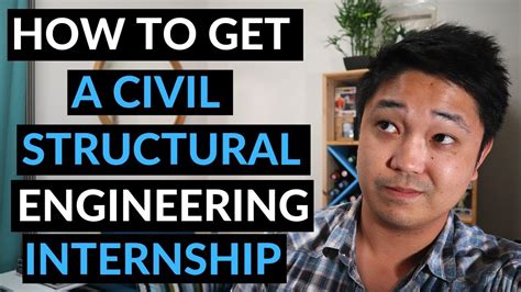 Ways To Get A Civil Engineering Internship Structural YouTube