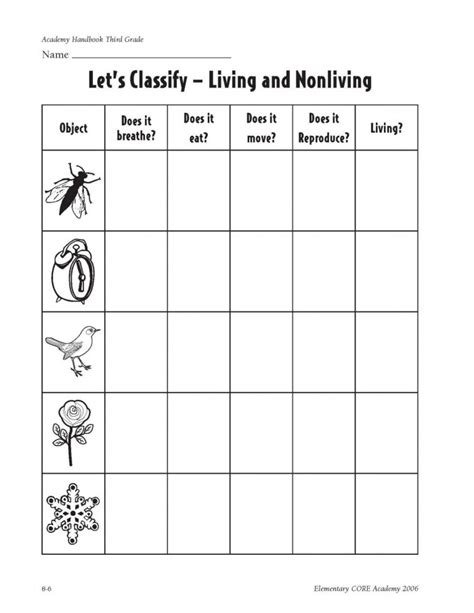 Check spelling or type a new query. Classification Of Living Things Worksheets | 99Worksheets