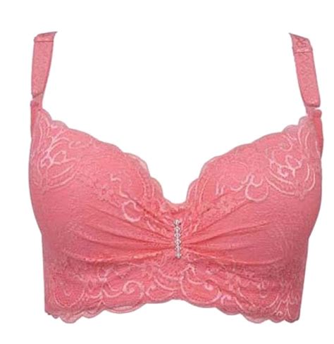 Buy Alion Womensexy Lace Bra Push Up Underwire Bras Side Gathering Pink 42e At