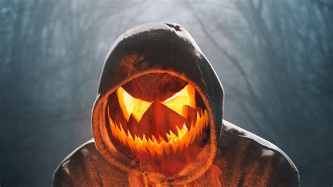 Halloween Mask Boy Glowing 4k Wallpaperhd Artist Wallpapers4k