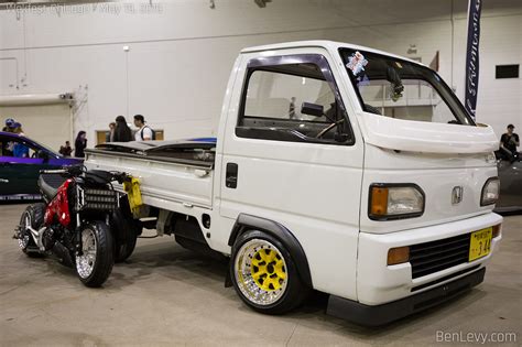 White Honda Acty Mini Truck
