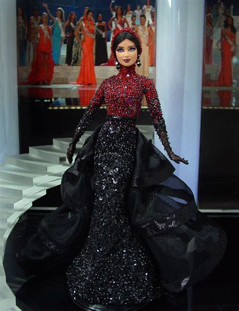 ๑miss Iraq 2012 Doll Dress Barbie Miss Barbie Dress