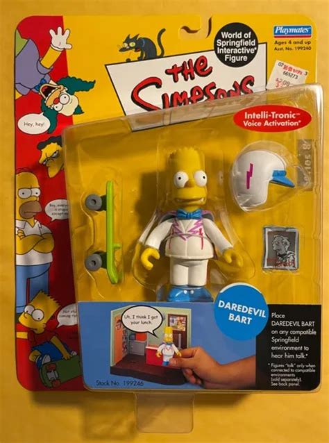 Series 8 The Simpsons Playmates Daredevil Bart Interactive Action Figure Wos Eur 546 Picclick Fr