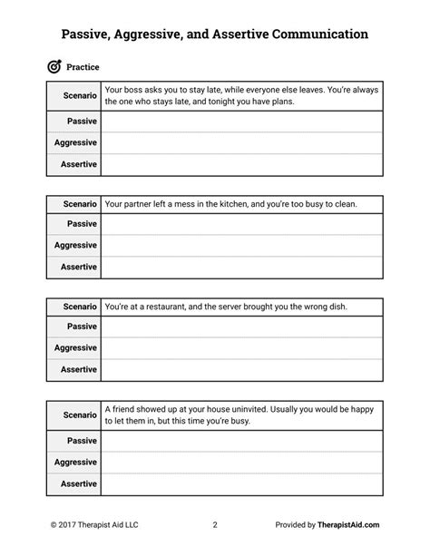 Types Of Communication Worksheet