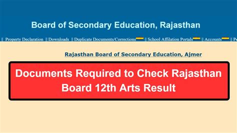 Rbse 12th Result 2023 Arts Declared Girls Dominate Documents To Check