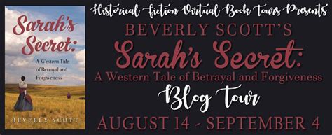 Beverly Scott On Blog Tour For Sarahs Secret August 14 September 4