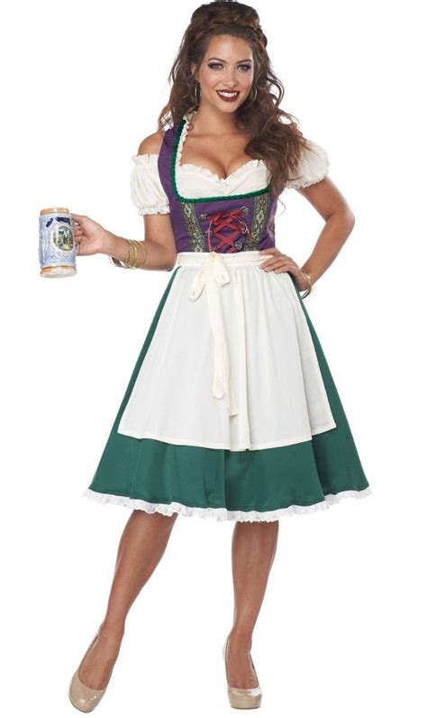 Bavarian Beer Maid Oktoberfest Costume Womens Beer Girl Costume