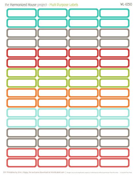 This super cute free label templates will help you get ready for back to school! Pin by NooNi Alsaleh on Planner | Printable label templates, Free printable planner stickers ...