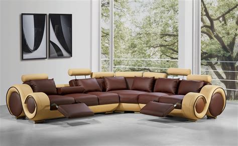 Find great deals on ebay for leather sectional sofa. Modern Leather Sectional Sofa with Recliners