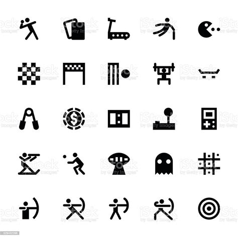 Sports And Games Vector Icons 5 Stock Illustration Download Image Now