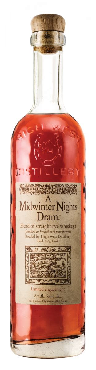 High West Midwinter Nights Dram Review Spokane Whiskey Club