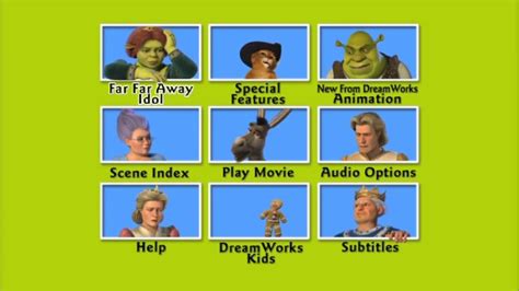 Shrek 2 Dvd Menu Walkthrough Youtube
