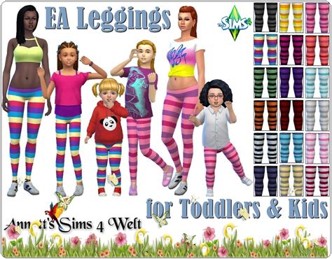 Annetts Sims 4 Welt Ea Leggings For Kids And Toddlers