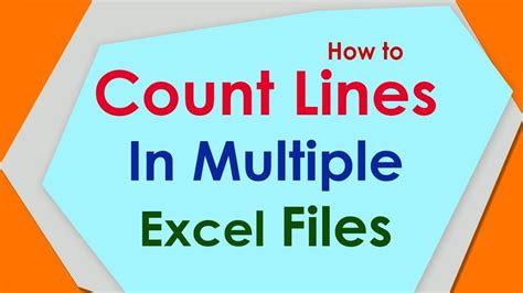 How To Count Lines In Multiple Excel Files Xlsxlsxxlt Youtube