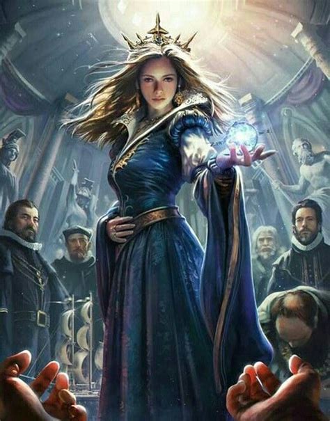 Female Human Sorcerer Queen Pathfinder Pfrpg Dnd Dandd D20 Fantasy