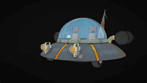 Rick And Morty Spaceship 3d Model By Kpulka 04a89bf Sketchfab
