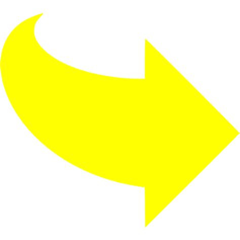 Yellow arrow 55 icon - Free yellow arrow icons png image