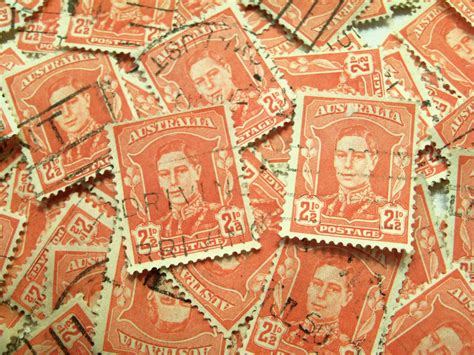 200 Red Stamps Vintage Stamps Stamp Art Craft Stamps Etsy