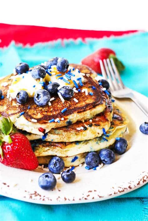 Fun Berry Pancakes With Sprinkles Recipe Berry