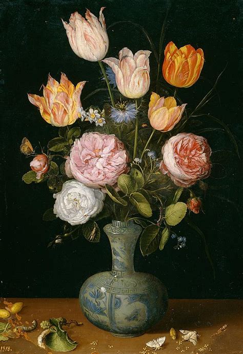 Flower Vase Painting By Jan Brueghel The Elder Fine Art America