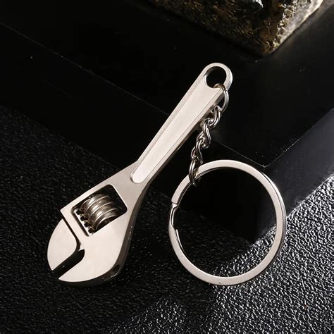 Newest Fashion Mini Creative Wrench Spanner Key Chain Car Tool Key Ring