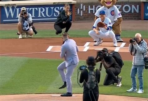 Conor Mcgregor Threw Out The First Pitch At Wrigley And Sent It Into Orbit