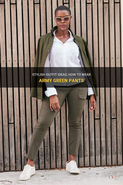 stylish outfit ideas how to wear army green pants shunvogue