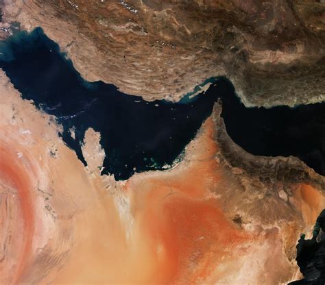 Il Golfo Persico Visto Dal Satellite Sentinel A