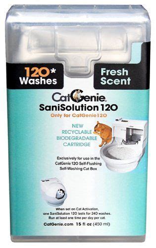 The catgenie 120 features 3 different settings: CatGenie 120 SaniSolution SmartCartridge Fresh Scent: http ...