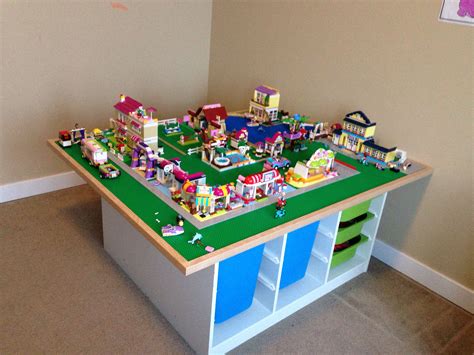 Lego Table With Trofast Base Lego Room Playroom Table Creative Toy