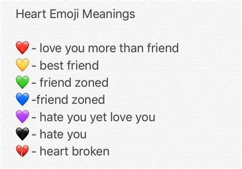 Heart Emoji Meanings Heart Emoji Snapchat Questions Snapchat