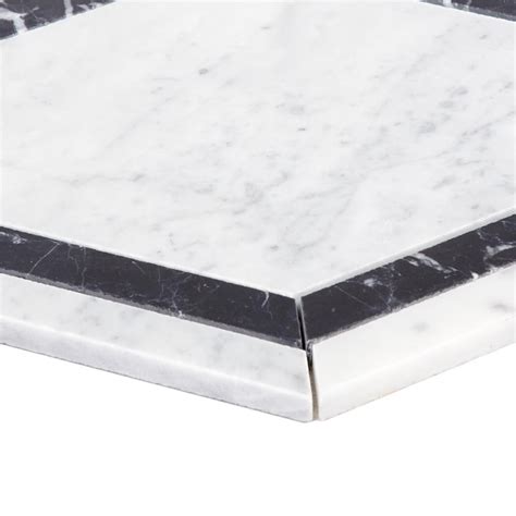 Anatolia Tile Marquina 8 In X 8 In Polished Natural Stone Marble