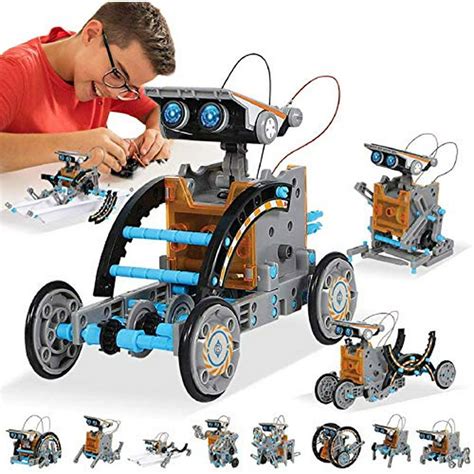 Man Nuo Stem Toy Solar Robot Kit 12 In 1 Learning Science Building Toys