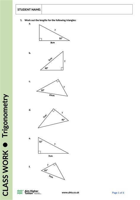 Trigonometry Geometry And Measures Ks3 Gcse Teaching Resources