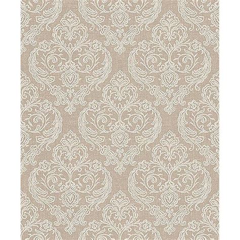 M1308 Ida Beige Damask Wallpaper By Crown