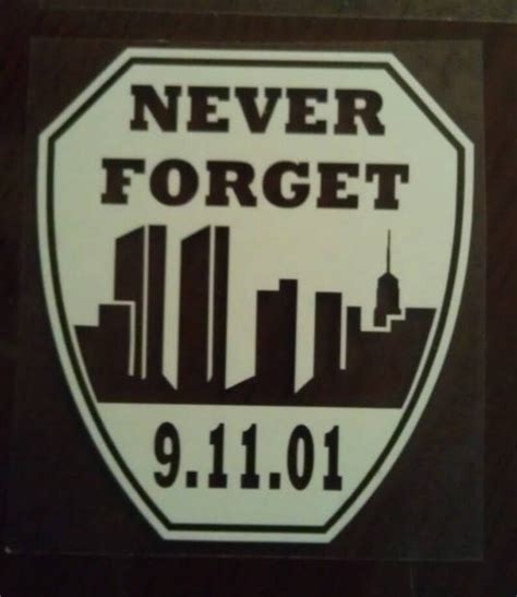 91101 Never Forget Decal 4 Etsy