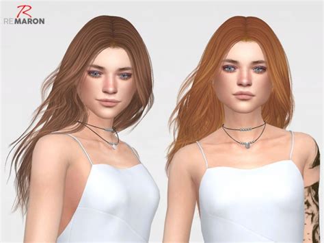 The Sims Resource Tz0201 Hair Retextured By Remaron Sims 4 Hairs