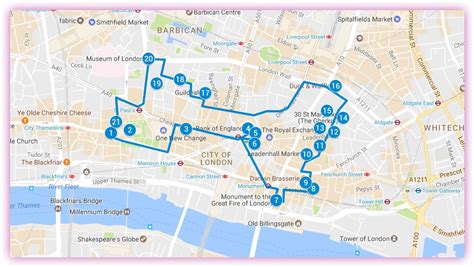 Walking Tour Map London Best Hotel Tour And Travel