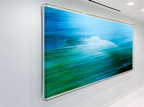 Large Plexi Glass Box Frame Floating An Ink Jet Image Printed On Watercolor Paper In 2019