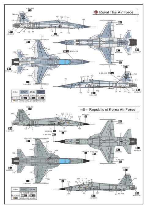 A notable unit was the gabel squadron led by heiko reck. - ROKAF F-5E "05460"