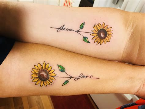 Mother And Daughter Tattoo Sunflowers Mommy Daughter Tattoos Tattoos