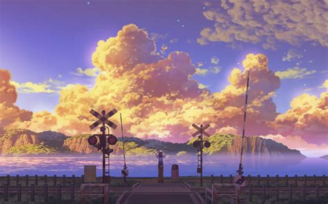 31 Wallpaper Anime Scenery Sunset Tachi Wallpaper