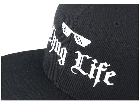 Thug Life Black Snapback Iconic Caps Uk